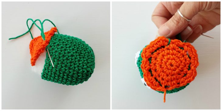 alieno amigurumi dettagli