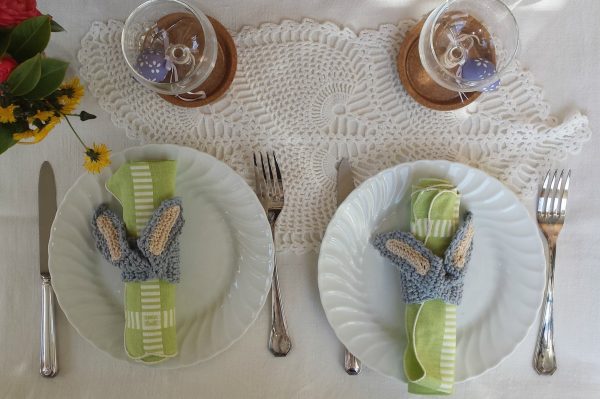decorare la tavola di Pasqua