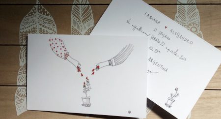 partecipazioni matrimonio alce rossa