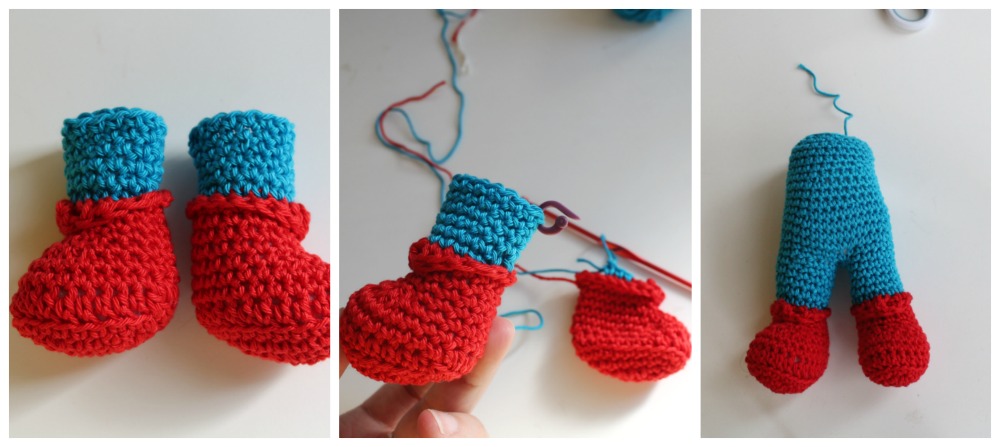 gambe amigurumi