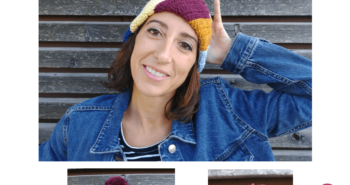 Cappello all'Uncinetto righe colorato